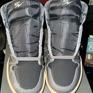 K1X Gray and Black High-Top Sneakers